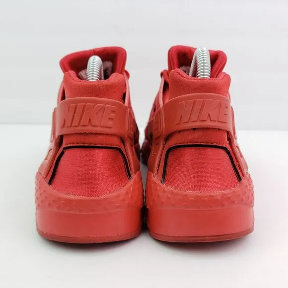 Nike Huarache Run Youth Sz 5Y Womens Sz 6.5 Triple Red Sneaker Shoes 654275-600