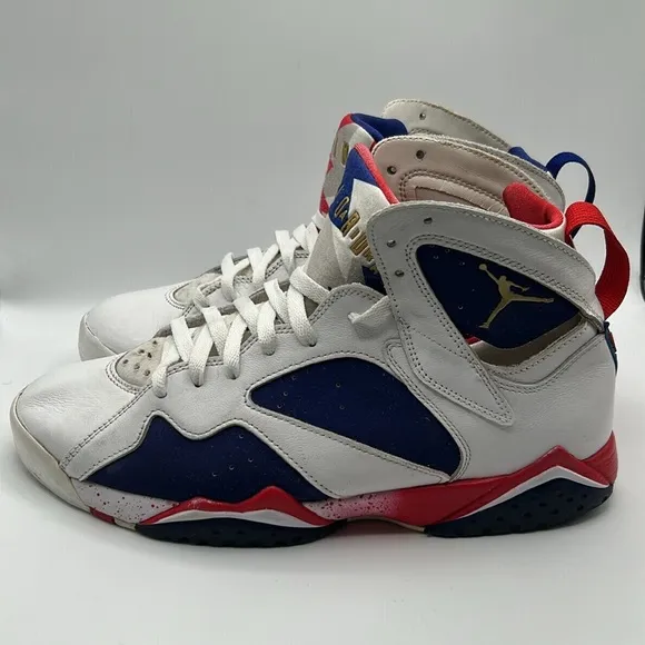 Nike Jordan 7 Retro Alternate Olympics White Red Men's Size 10 304775-123