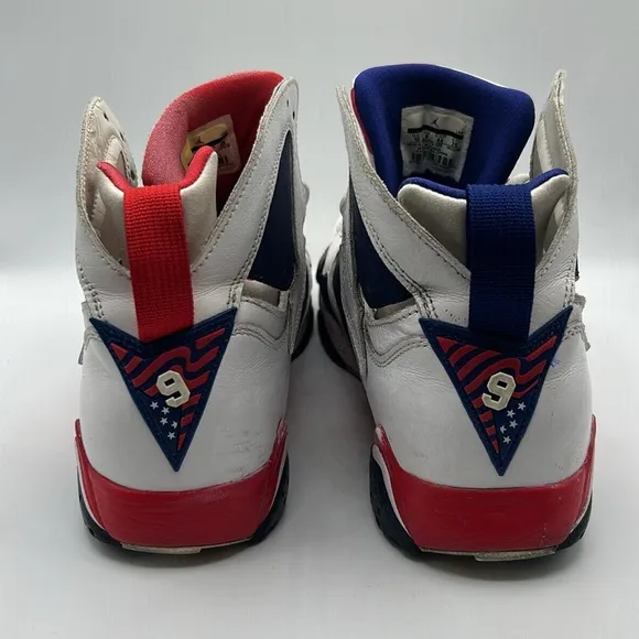 Nike Jordan 7 Retro Alternate Olympics White Red Men's Size 10 304775-123
