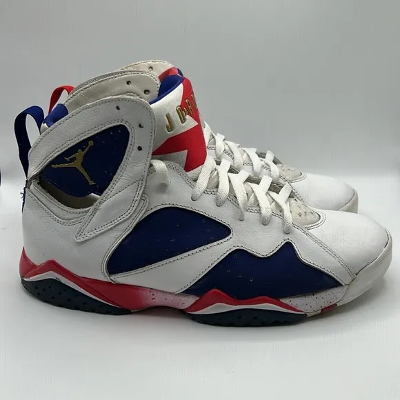 Nike Jordan 7 Retro Alternate Olympics White Red Men's Size 10 304775-123