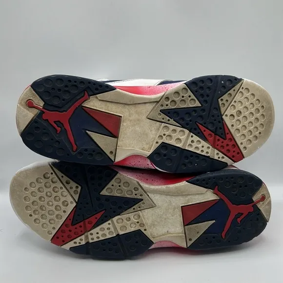 Nike Jordan 7 Retro Alternate Olympics White Red Men's Size 10 304775-123