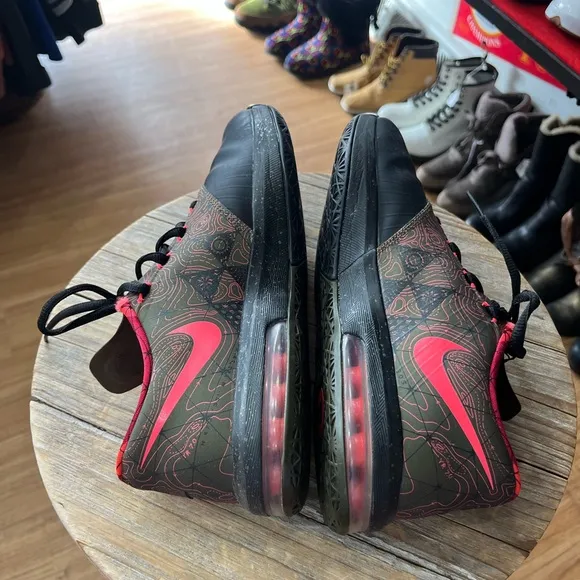 Nike KD 6 Low Meteorology 599477-001 Black Basketball Shoes Youth 6Y