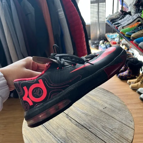 Nike KD 6 Low Meteorology 599477-001 Black Basketball Shoes Youth 6Y