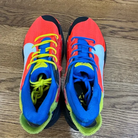 Nike Kids 3Y Zoom Freak 2 Bright Crimson/ Opti Yellow Basketball Shoes