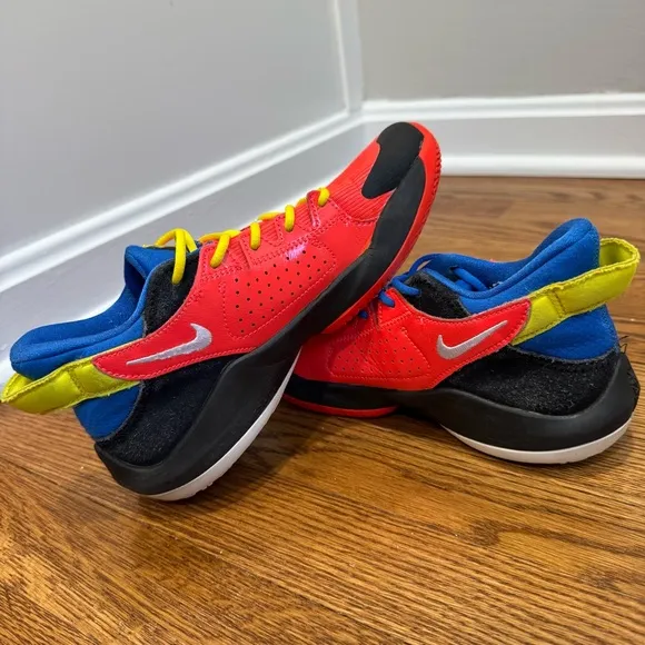 Nike Kids 3Y Zoom Freak 2 Bright Crimson/ Opti Yellow Basketball Shoes