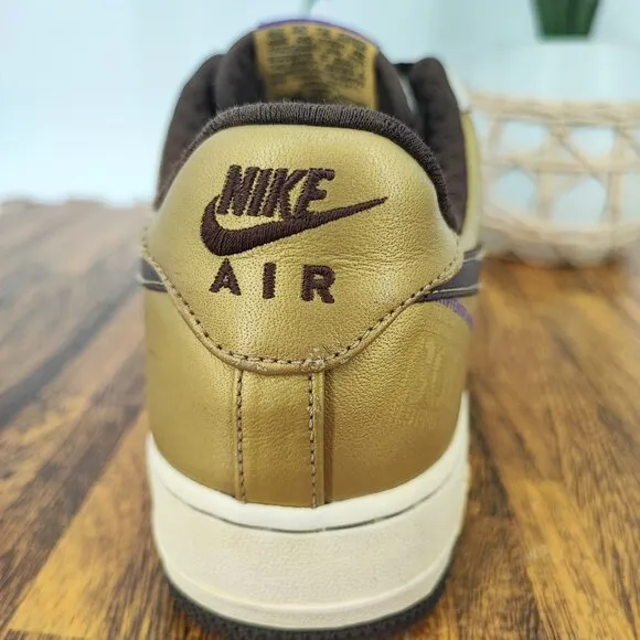 Nike Kid's Air Force 1 Beige Premium 06 Michael Cooper Shoes Size 6Y US