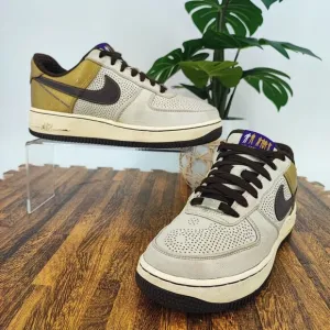 Nike Kid's Air Force 1 Beige Premium 06 Michael Cooper Shoes Size 6Y US