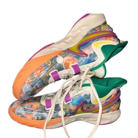 Nike Kyrie 8 GO Circle Of Life Multicolor Basketball Shoes Boys Size 6.5Y
