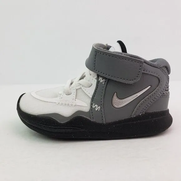Nike Kyrie Infinity SE TD Toddler Boys Size 6c White Chrome Smoke Grey Shoes