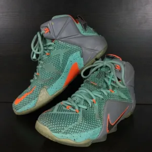 Nike Lebron XII(12) Miami Dolphins Hyper MVP-Mens 7.5-Basketball Shoe 684593-301