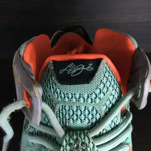 Nike Lebron XII(12) Miami Dolphins Hyper MVP-Mens 7.5-Basketball Shoe 684593-301
