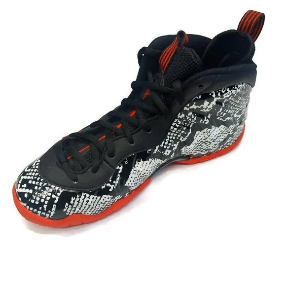 Nike Little Posite One Shoes Size 4.5Y Womens Size 6 Albino Snakeskin 644791-104