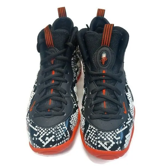 Nike Little Posite One Shoes Size 4.5Y Womens Size 6 Albino Snakeskin 644791-104