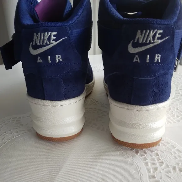 Nike Lunar Force 1 Sky High Royal Blue Perforated Suede Women sneakers