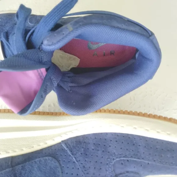 Nike Lunar Force 1 Sky High Royal Blue Perforated Suede Women sneakers