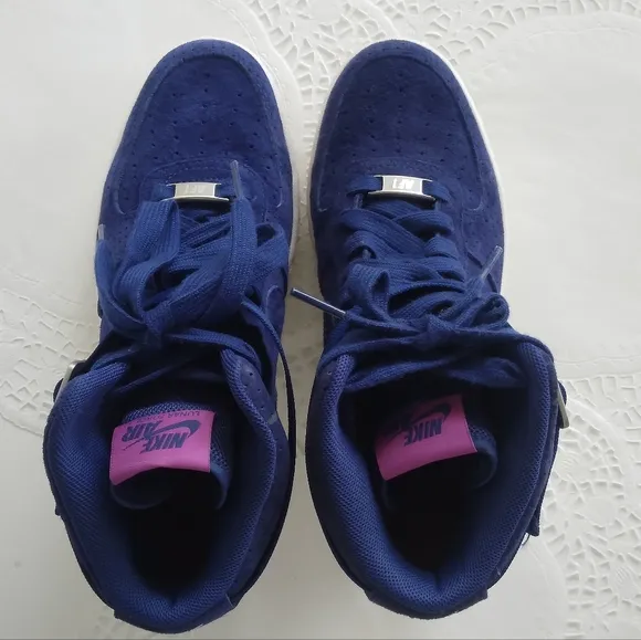 Nike Lunar Force 1 Sky High Royal Blue Perforated Suede Women sneakers