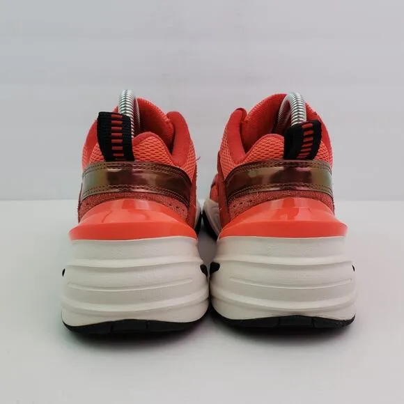 Nike M2K Tekno Womens Size 9 Red White Leather Athletic Sneaker Shoes AV7030-600
