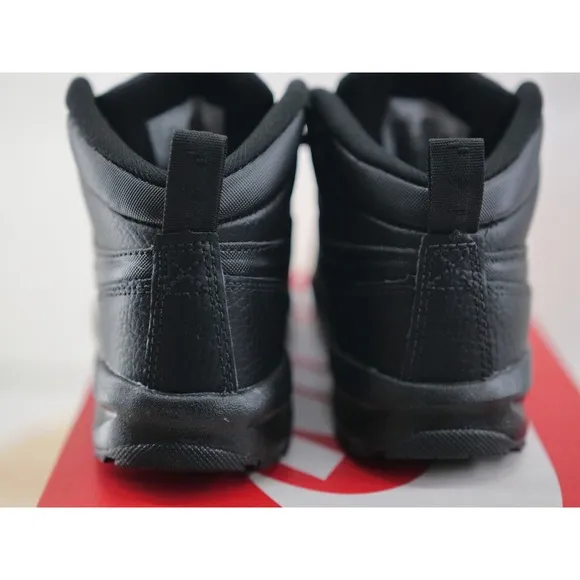 Nike Manoa Black Leather Boots Hi Top Shoes BQ5374-001 Toddler Size 10C