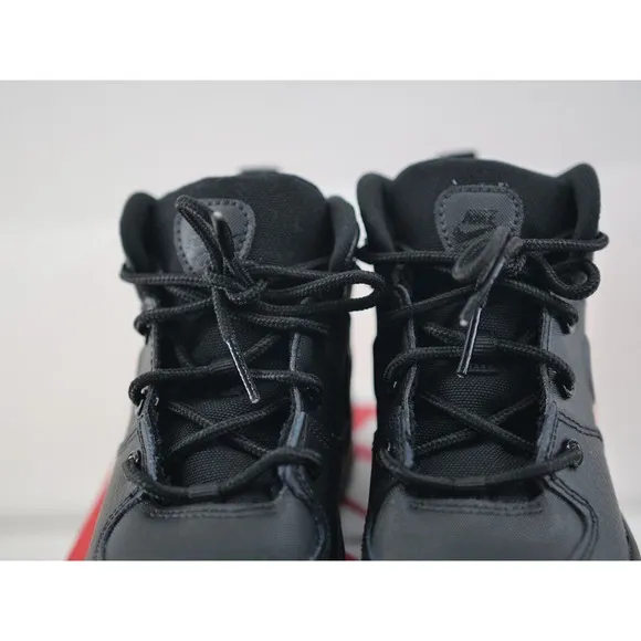 Nike Manoa Black Leather Boots Hi Top Shoes BQ5374-001 Toddler Size 10C