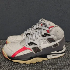 Nike Men's Air Trainer SC High Gray Red High-Top Sneakers Size 8.5