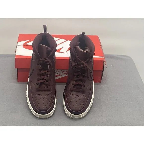 Nike Men’s Court Vision Mid WNTR Size 9 Burgundy Crush
