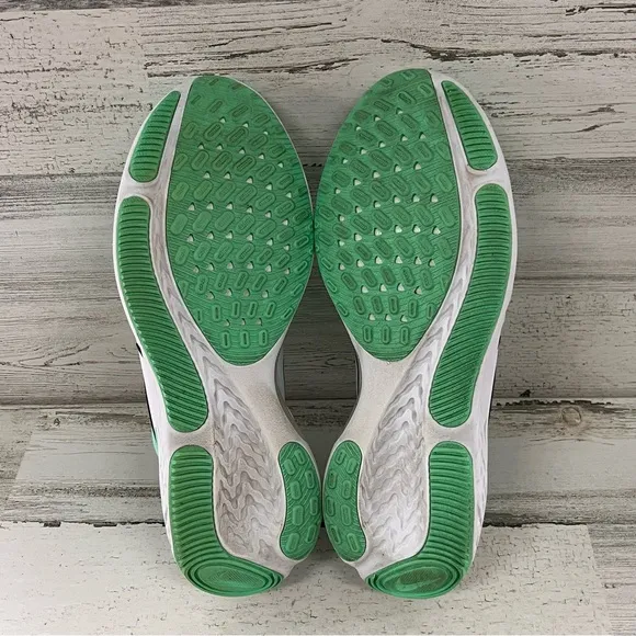 Nike Men’s Size 10 Miler React Running Shoes Lace Up In Sea Green/White