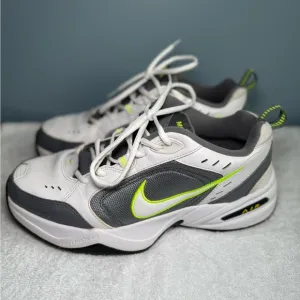 Nike Men's White and Gray Sneakers Sz.10