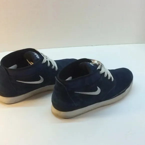 Nike Navy Blue Suede 6.0 Mid Sneakers Size 11