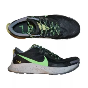 Nike Pegasus Trail 3 Men's Running Shoes Size 14 Black/Green Strike DA8697-004