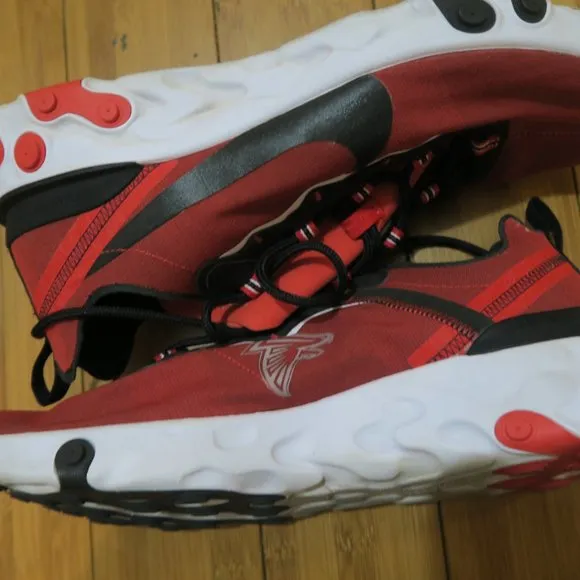 Nike React Element 55 CK4884-600 Atlanta Falcons NFL Red Black Mens US 12 (Read)
