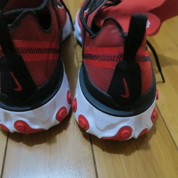 Nike React Element 55 CK4884-600 Atlanta Falcons NFL Red Black Mens US 12 (Read)