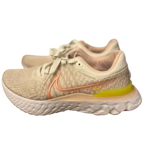 Nike React Infinity Run Flyknit 3 Running Shoes Peach Orange Women's 8