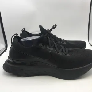 Nike React Infinity Run Flyknit Running Shoes Men's Size 14 Triple Black