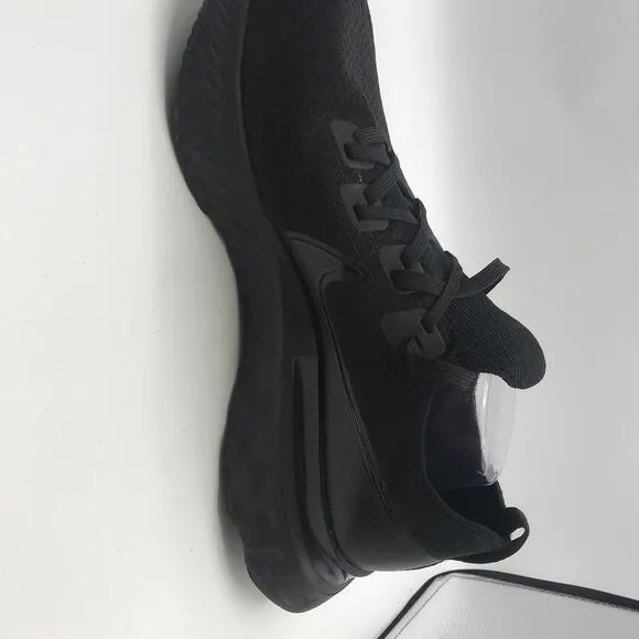 Nike React Infinity Run Flyknit Running Shoes Men's Size 14 Triple Black