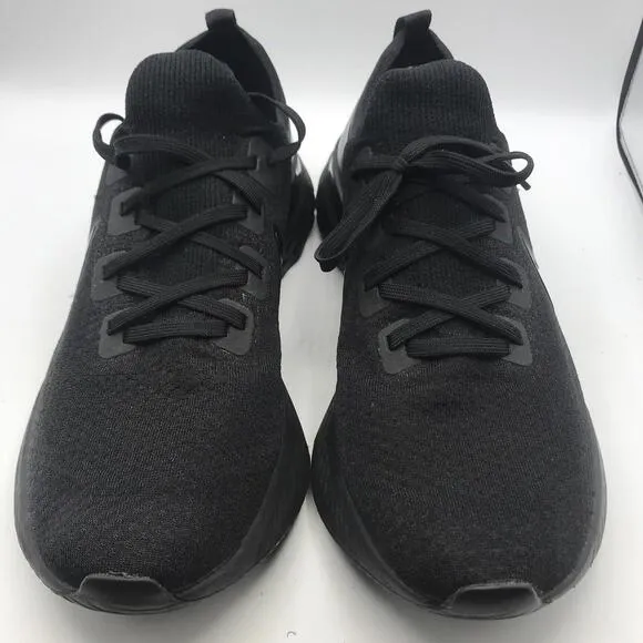 Nike React Infinity Run Flyknit Running Shoes Men's Size 14 Triple Black