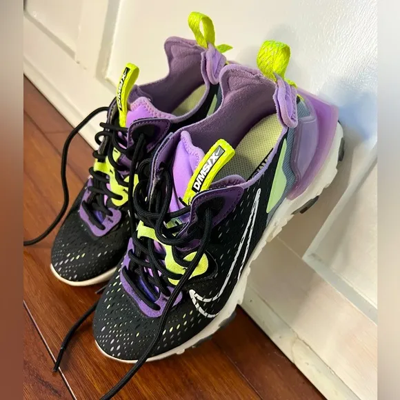 Nike React Vision Gravity Purple Volt Shoes Women’s 7.5 NWOT everyday tennis