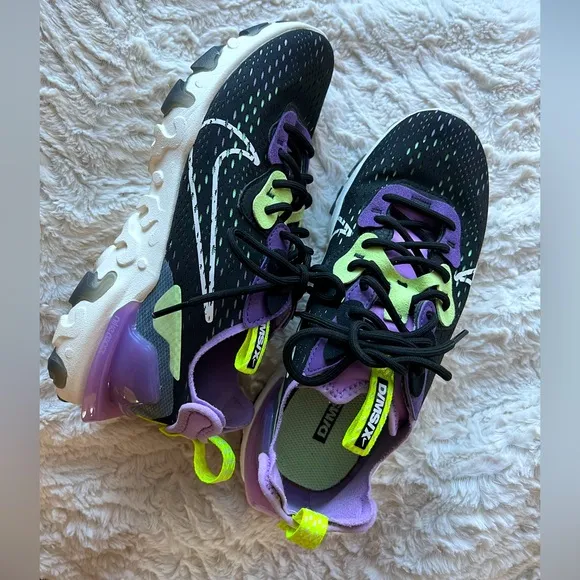 Nike React Vision Gravity Purple Volt Shoes Women’s 7.5 NWOT everyday tennis