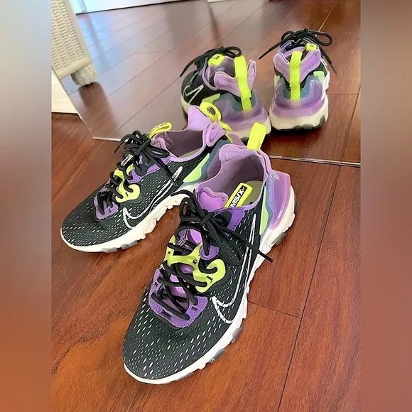 Nike React Vision Gravity Purple Volt Shoes Women’s 7.5 NWOT everyday tennis