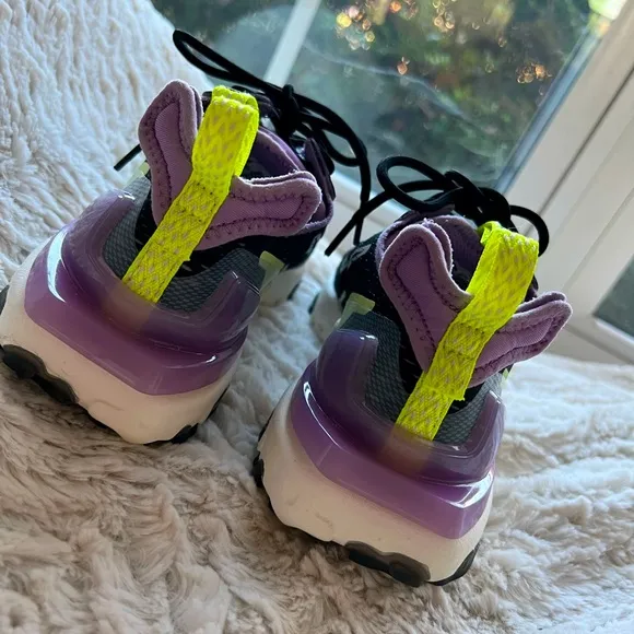 Nike React Vision Gravity Purple Volt Shoes Women’s 7.5 NWOT everyday tennis