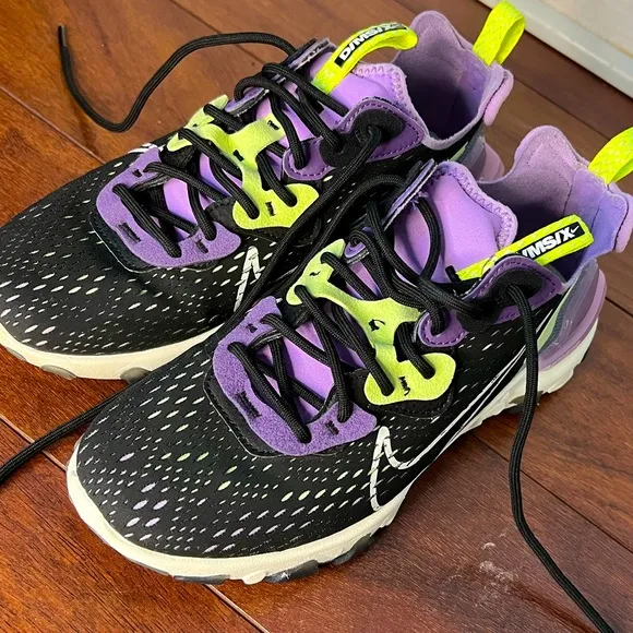 Nike React Vision Gravity Purple Volt Shoes Women’s 7.5 NWOT everyday tennis