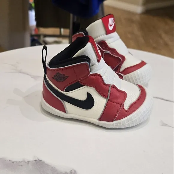 Nike Red and White Baby Walker Shoes