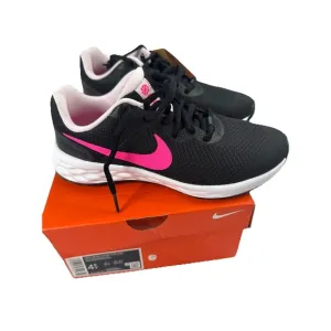 Nike Revolution 6NN (GS) Running Shoes, Black &amp; Pink, Girls Size 4.5Y New In Box