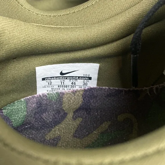 Nike SB Iguana Green Suede Sneakers Mens 12 Eric Kosten