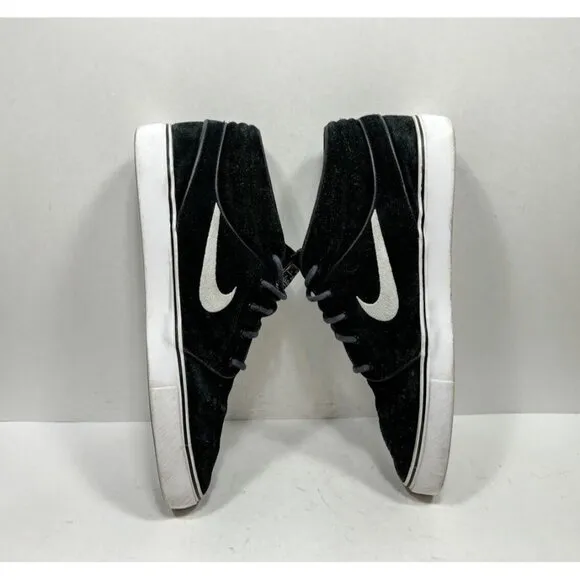 Nike SB Zoom Stefan Janoski Mid Mens Size 11.5 Black Suede Sneakers 443095-001