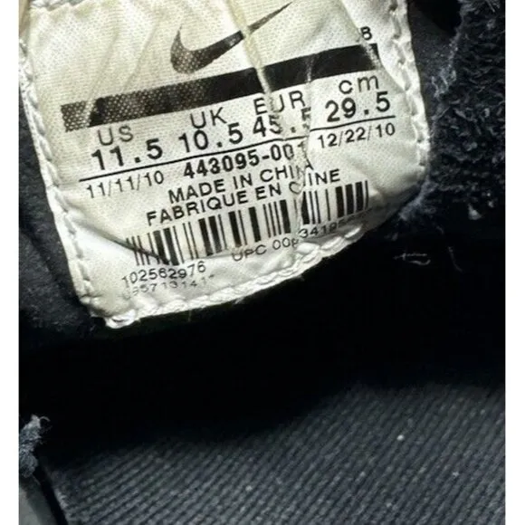 Nike SB Zoom Stefan Janoski Mid Mens Size 11.5 Black Suede Sneakers 443095-001