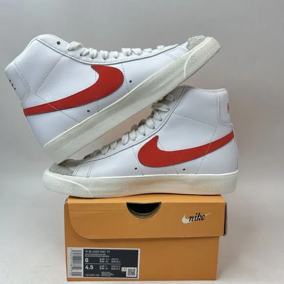 Nike Shoes Blazer Mid 77’ WMNS “Habanero Red” 2024