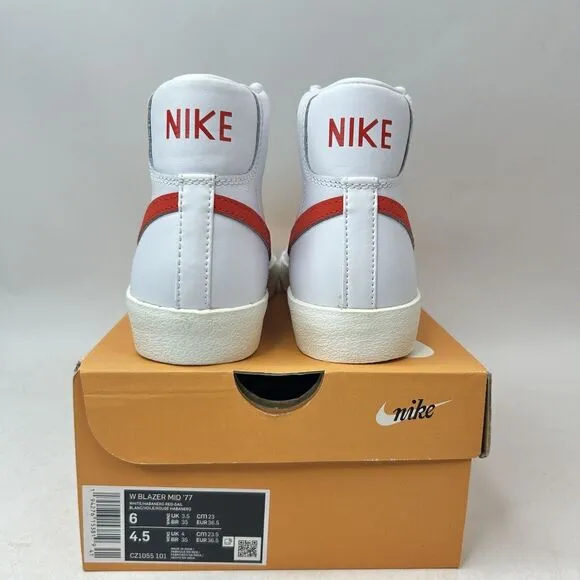 Nike Shoes Blazer Mid 77’ WMNS “Habanero Red” 2024