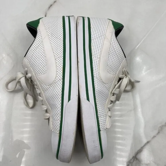 Nike Shoes Classic Low Leather White Green 318333-115 Mens Size 12