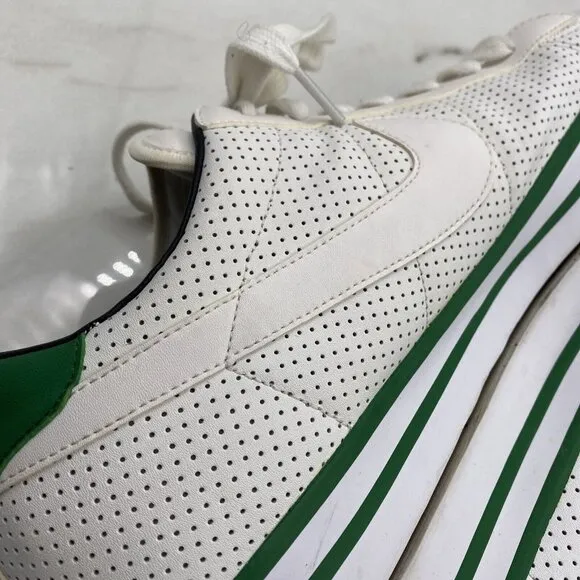 Nike Shoes Classic Low Leather White Green 318333-115 Mens Size 12