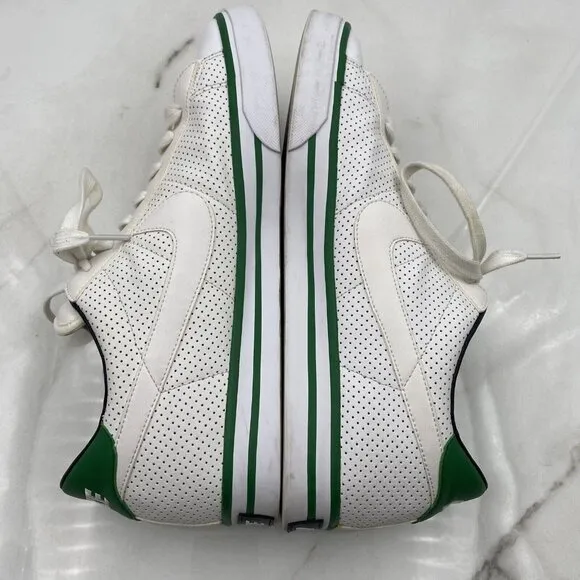 Nike Shoes Classic Low Leather White Green 318333-115 Mens Size 12
